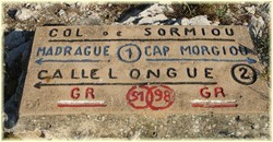Randonnée calanque - Indications au col de Sormiou - Les Randos de Loulou